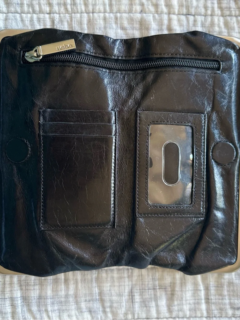 HOBO Lauren Black Wallet Clutch